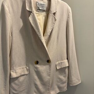 Scotch & Soda Women's Beige Blazer
